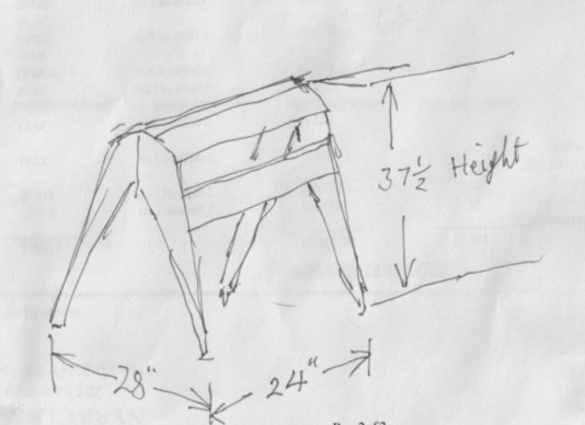 Dimensions wooden horse